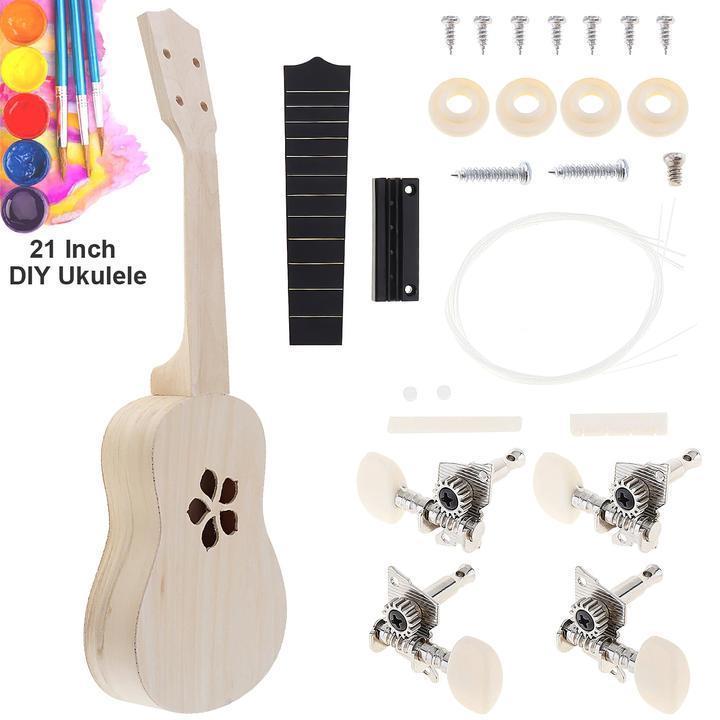 DIY Ukulele Kit 21 Inch Soprano Build Your Own Ukulele