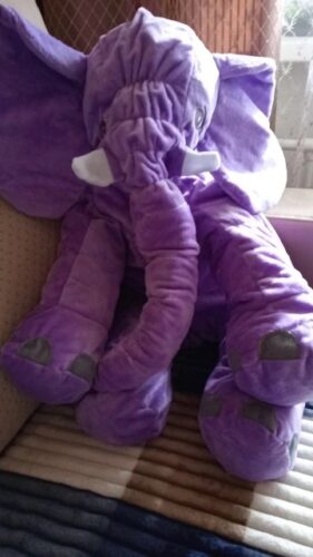 Giant Elephant Stuffed Animal - Big Plush Pillow photo review