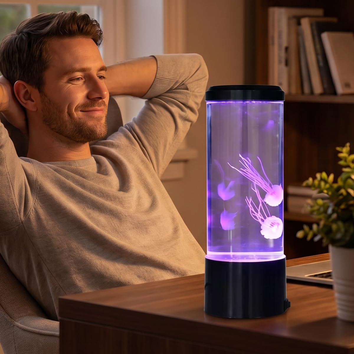 jellyfish night light with changeable LED colors