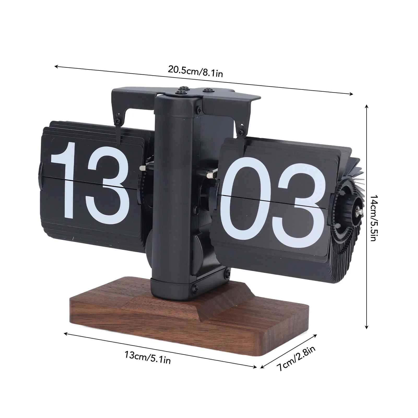 retro style flip clock for desk and office décor