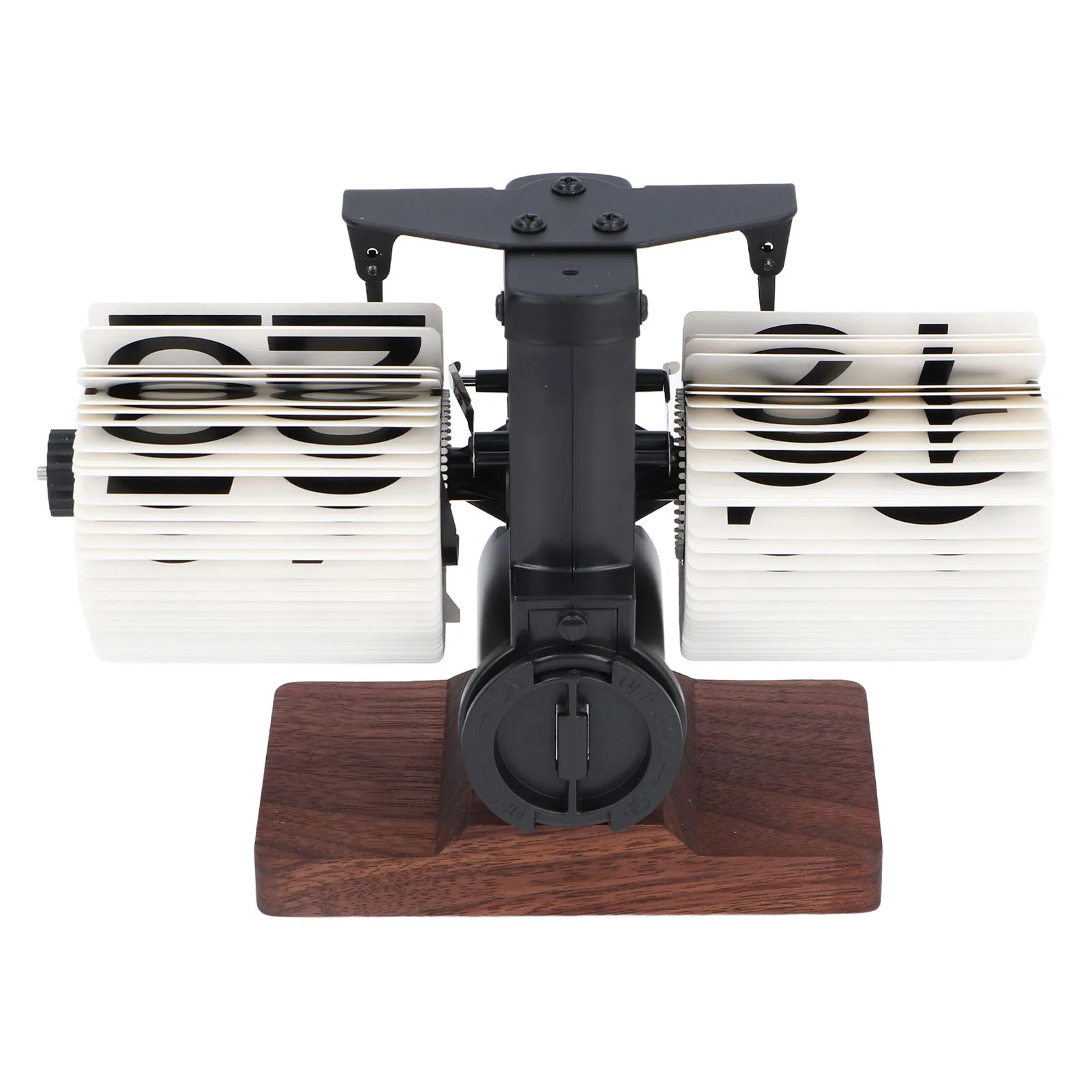 retro flip down clock with adjustable time knob